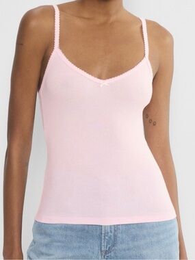 NOT PINK. Aritzia Sunday Best Gracie full length cami WHITE XS